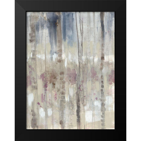 Subtle Birchline II Black Modern Wood Framed Art Print by Goldberger, Jennifer