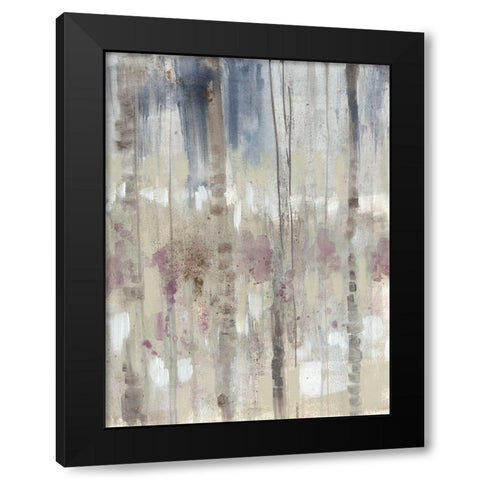 Subtle Birchline II Black Modern Wood Framed Art Print by Goldberger, Jennifer