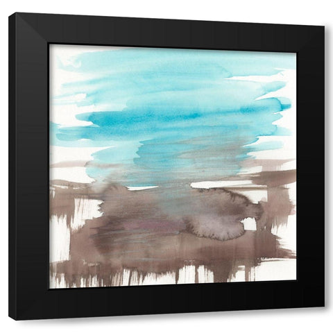 Umber Lands I Black Modern Wood Framed Art Print by Goldberger, Jennifer