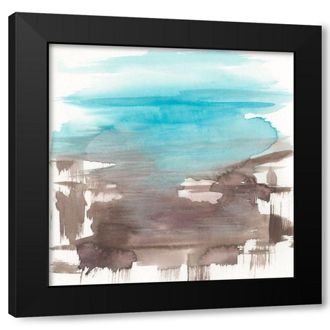 Umber Lands II Black Modern Wood Framed Art Print by Goldberger, Jennifer