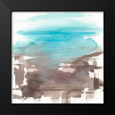 Umber Lands II Black Modern Wood Framed Art Print by Goldberger, Jennifer