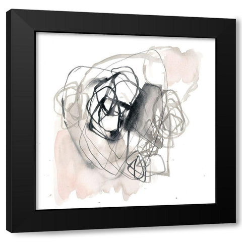 Circular Ebony II Black Modern Wood Framed Art Print with Double Matting by Goldberger, Jennifer