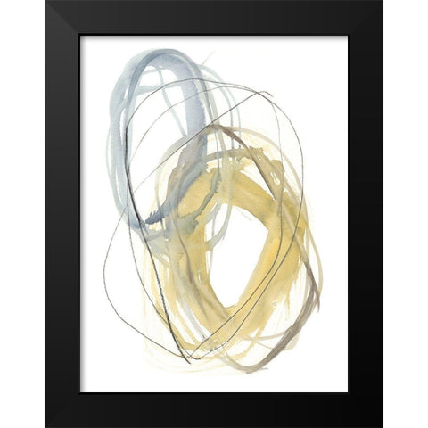 Interlock I Black Modern Wood Framed Art Print by Goldberger, Jennifer