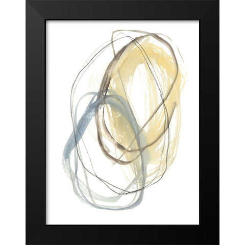 Interlock II Black Modern Wood Framed Art Print by Goldberger, Jennifer