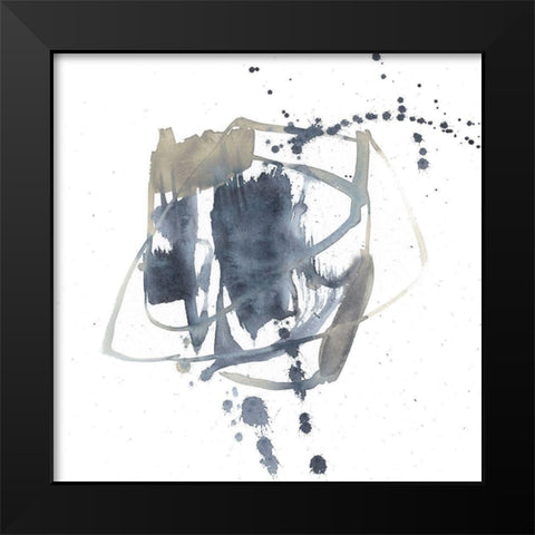 Off Center II Black Modern Wood Framed Art Print by Goldberger, Jennifer