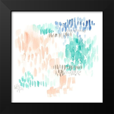 Sugar Dashes I Black Modern Wood Framed Art Print by Goldberger, Jennifer