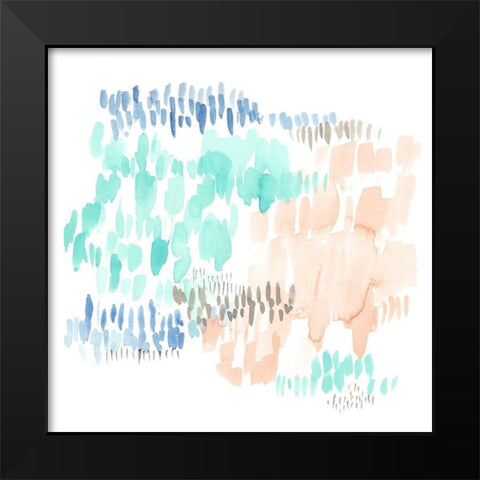 Sugar Dashes II Black Modern Wood Framed Art Print by Goldberger, Jennifer