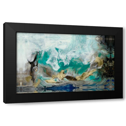 Custom Rejoice III Black Modern Wood Framed Art Print with Double Matting by Bramma, Lila