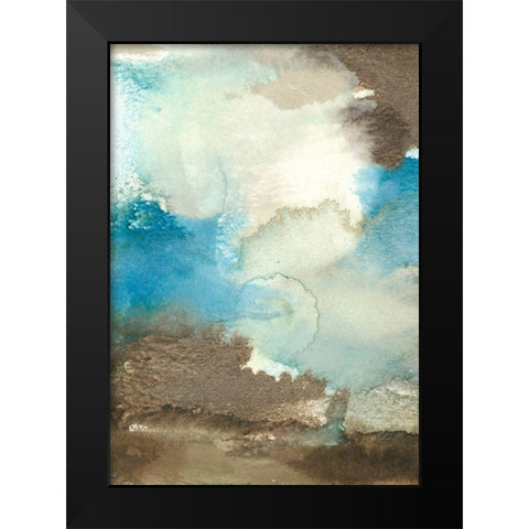 Earth and Sky II Black Modern Wood Framed Art Print by Combs, Joyce