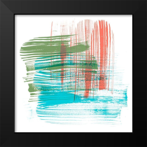 Color Swipe I Black Modern Wood Framed Art Print by Chandler, Sharon