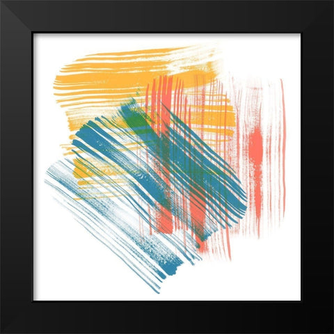 Color Swipe II Black Modern Wood Framed Art Print by Chandler, Sharon