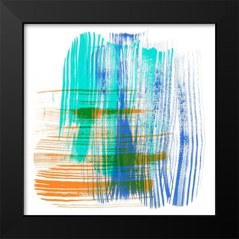 Color Swipe IV Black Modern Wood Framed Art Print by Chandler, Sharon