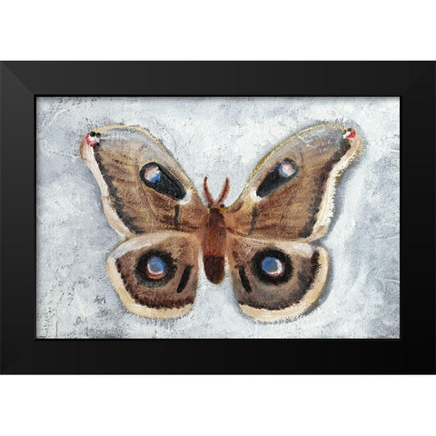 Papillon de Nuit II Black Modern Wood Framed Art Print by Ludwig, Alicia