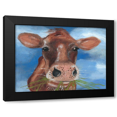 Morning Chew I Black Modern Wood Framed Art Print by Ludwig, Alicia