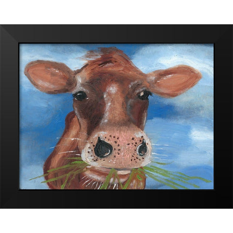 Morning Chew I Black Modern Wood Framed Art Print by Ludwig, Alicia