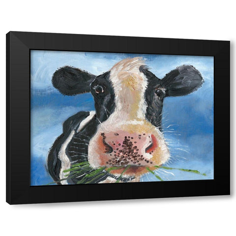 Morning Chew II Black Modern Wood Framed Art Print by Ludwig, Alicia