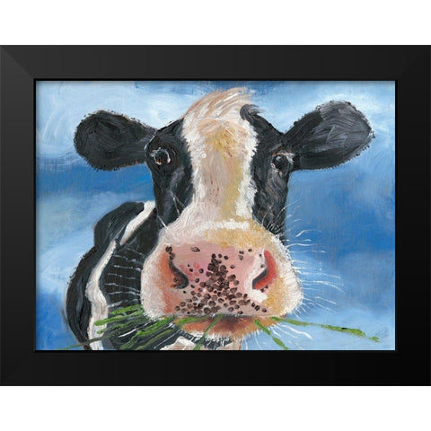 Morning Chew II Black Modern Wood Framed Art Print by Ludwig, Alicia