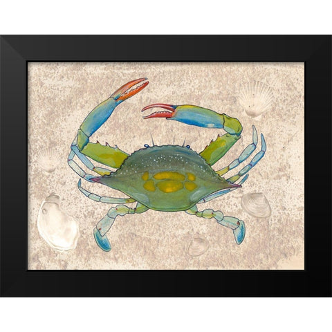 Crabulous I Black Modern Wood Framed Art Print by Ludwig, Alicia