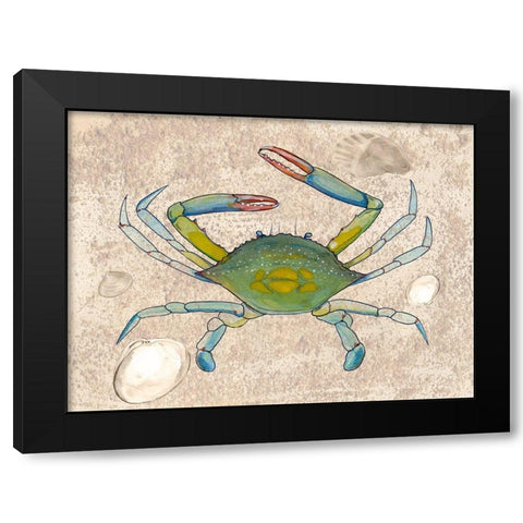 Crabulous II Black Modern Wood Framed Art Print with Double Matting by Ludwig, Alicia
