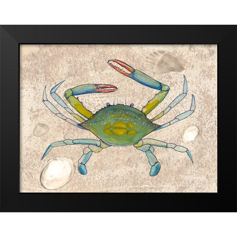 Crabulous II Black Modern Wood Framed Art Print by Ludwig, Alicia