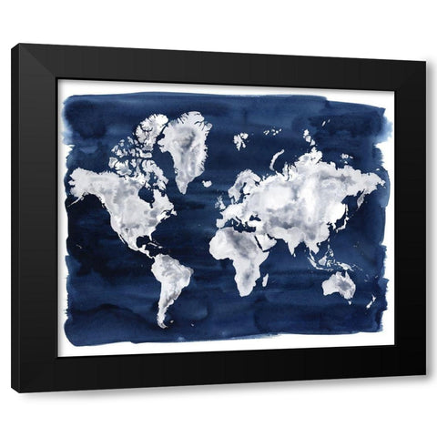 Water World II Black Modern Wood Framed Art Print by Popp, Grace