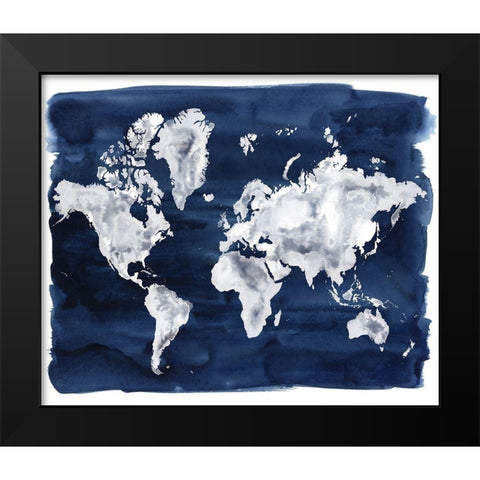 Water World II Black Modern Wood Framed Art Print by Popp, Grace