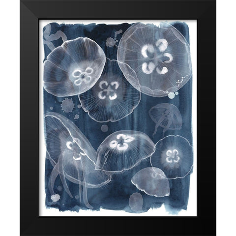 Moon Jellies II Black Modern Wood Framed Art Print by Popp, Grace