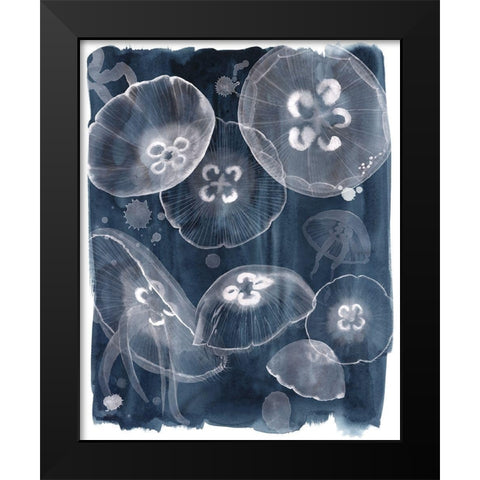 Moon Jellies II Black Modern Wood Framed Art Print by Popp, Grace