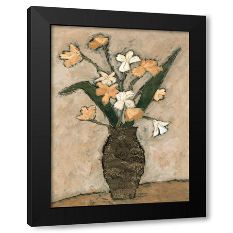 Flowers From B I Black Modern Wood Framed Art Print with Double Matting by Bagnato, Judi
