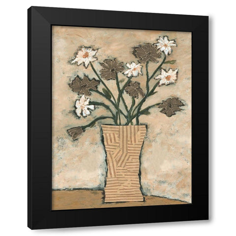 Flowers From B II Black Modern Wood Framed Art Print by Bagnato, Judi