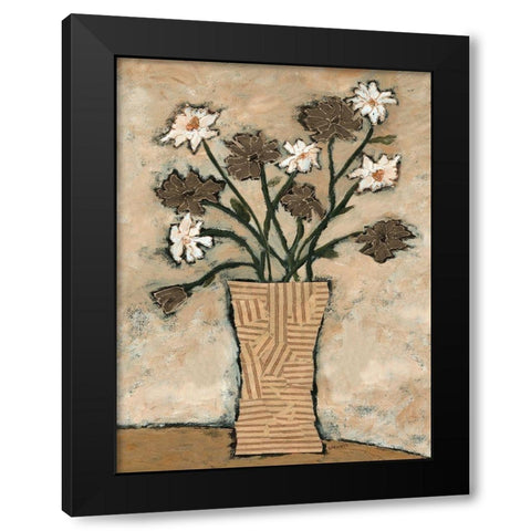 Flowers From B II Black Modern Wood Framed Art Print with Double Matting by Bagnato, Judi