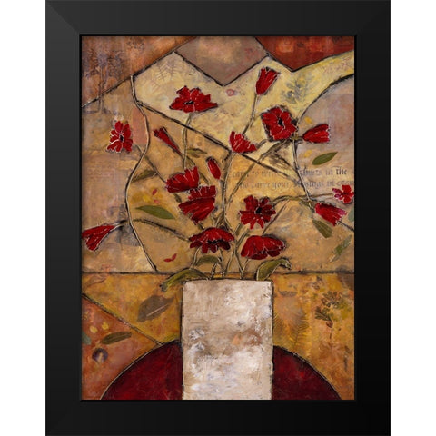 Compassionate Flowers I Black Modern Wood Framed Art Print by Bagnato, Judi