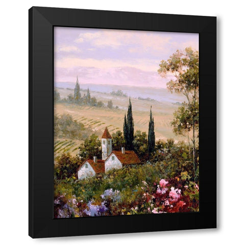 Country Comfort I Black Modern Wood Framed Art Print by Gaul, Charles