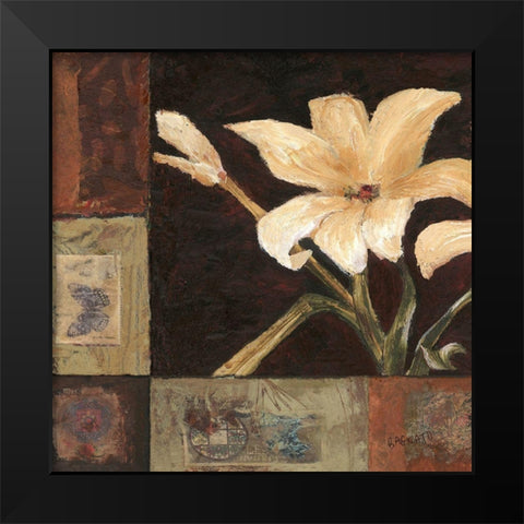 Magnolia Breeze I Black Modern Wood Framed Art Print by Bagnato, Judi