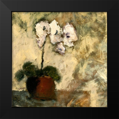 Orchid Textures II Black Modern Wood Framed Art Print by Bagnato, Judi