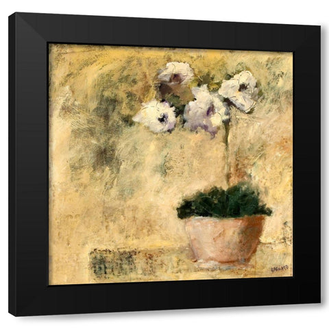 Orchid Textures III Black Modern Wood Framed Art Print with Double Matting by Bagnato, Judi