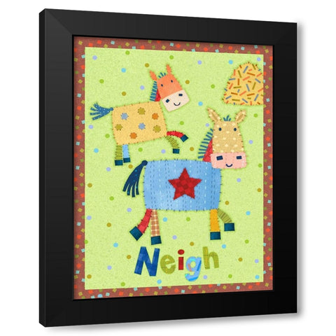 Farm Friends IV Black Modern Wood Framed Art Print with Double Matting by Eisner, Viv