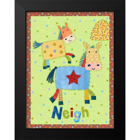 Farm Friends IV Black Modern Wood Framed Art Print by Eisner, Viv