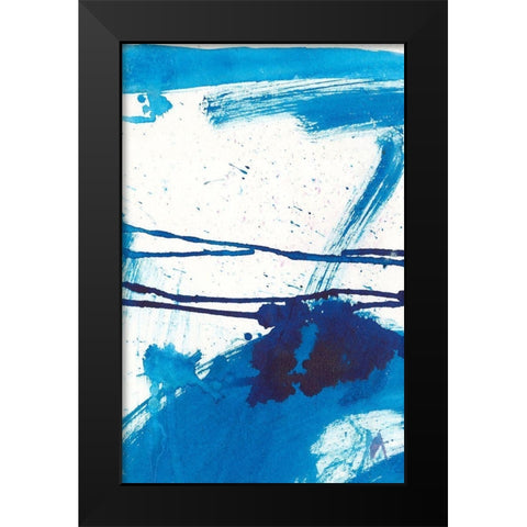 Blue Mystic I Black Modern Wood Framed Art Print by Combs, Joyce