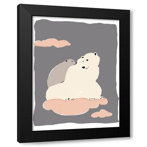 Dreamers III Black Modern Wood Framed Art Print by Delamater, Rob