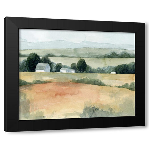 Family Farm I Black Modern Wood Framed Art Print with Double Matting by Popp, Grace