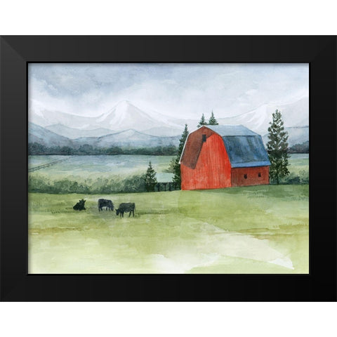 Valley Herd I Black Modern Wood Framed Art Print by Popp, Grace