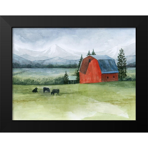 Valley Herd I Black Modern Wood Framed Art Print by Popp, Grace
