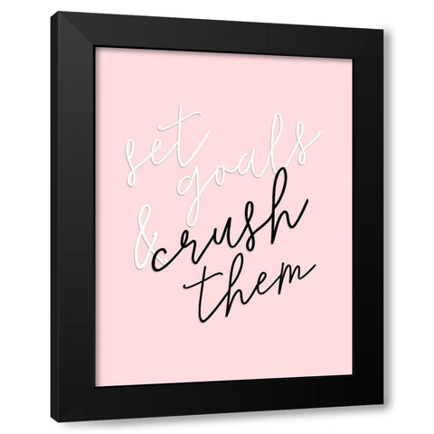GRL PWR I Black Modern Wood Framed Art Print by Hambly, Anna