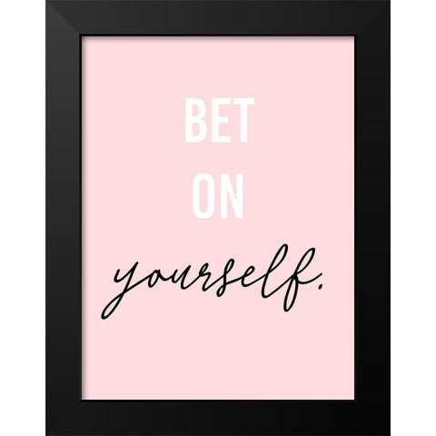 GRL PWR IV Black Modern Wood Framed Art Print by Hambly, Anna