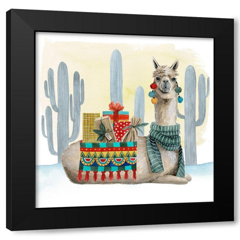Boho Christmas II Black Modern Wood Framed Art Print by Popp, Grace