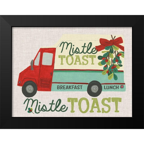 Food Truck Holidays III Black Modern Wood Framed Art Print by Vess, June Erica