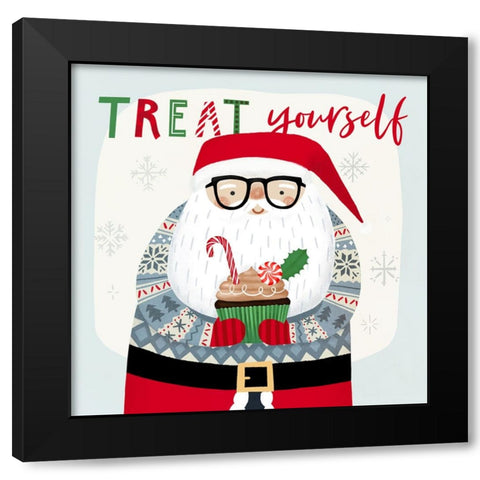 Santas Foodtruck I Black Modern Wood Framed Art Print by Borges, Victoria