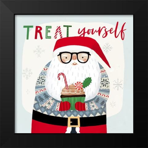 Santas Foodtruck I Black Modern Wood Framed Art Print by Borges, Victoria