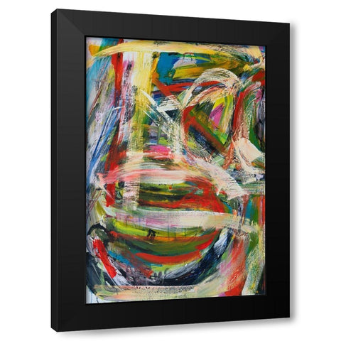 Rock Star II Black Modern Wood Framed Art Print by Fuchs, Jodi